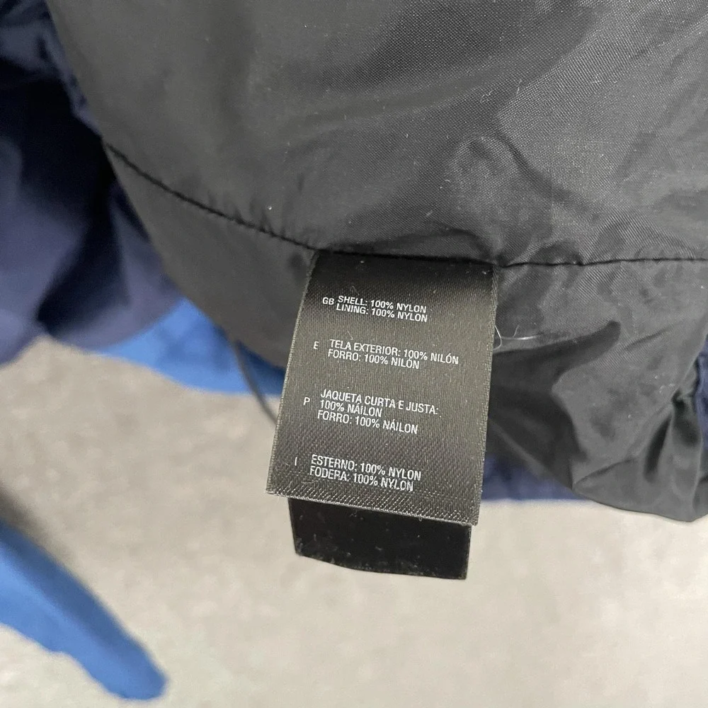 The North Face Jacket Mens 2XL Blue Hooded Waterproof Windbreaker Rain Shell